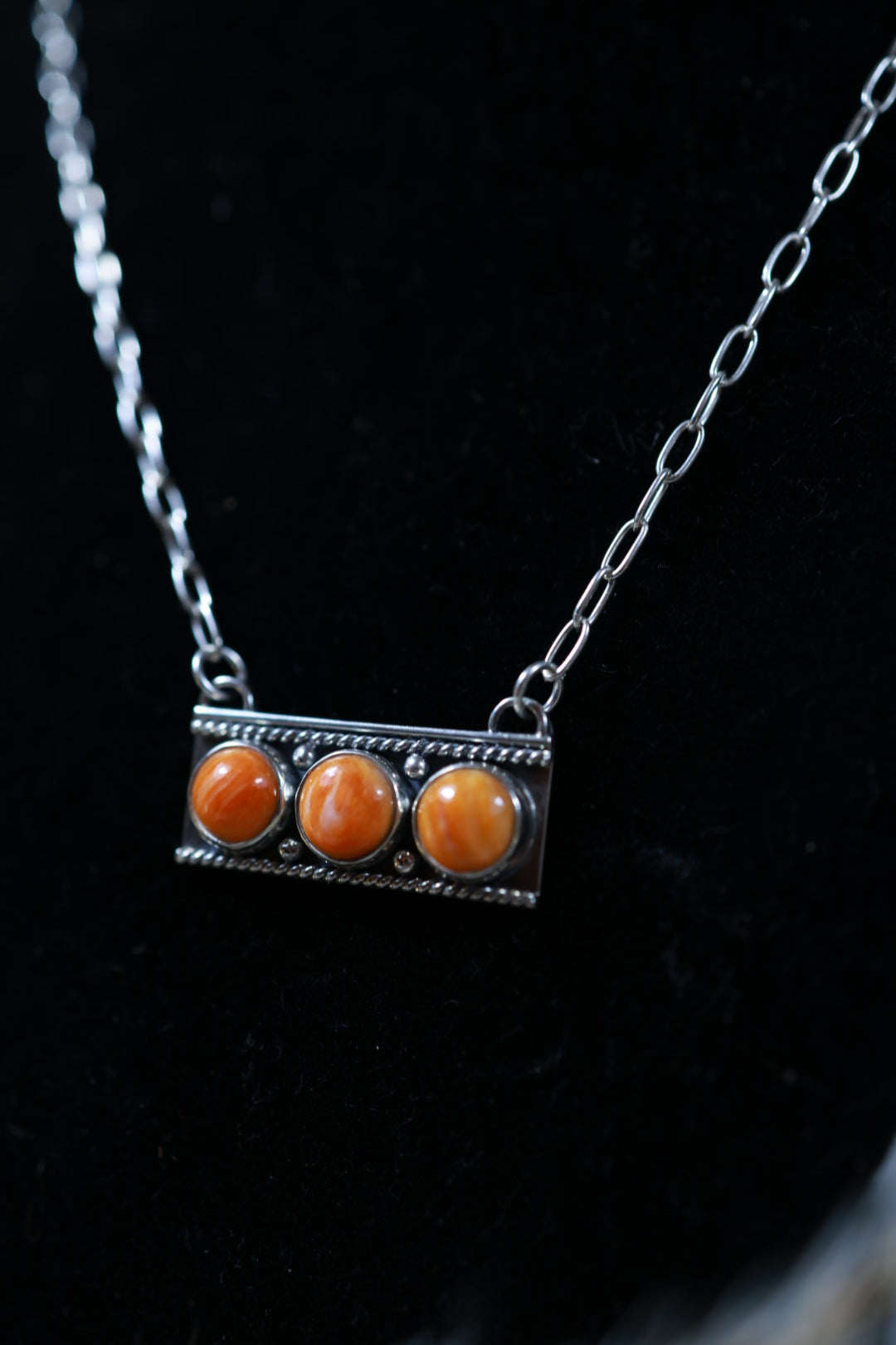 Spiny Oyster Bar Necklace - Smokin' Blues Turquoise