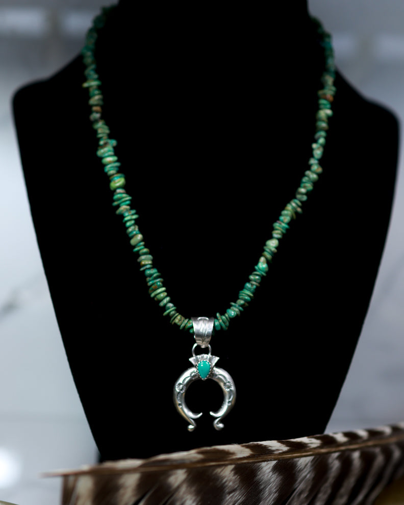 Turquoise Naja Necklace - Smokin' Blues Turquoise