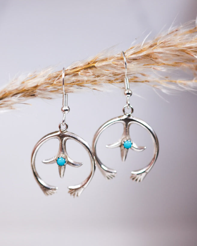 Sterling Silver Earrings - Smokin' Blues Turquoise