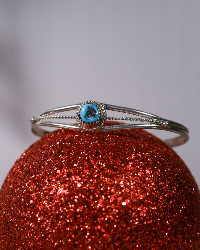 Turquoise Cuff - Smokin' Blues Turquoise