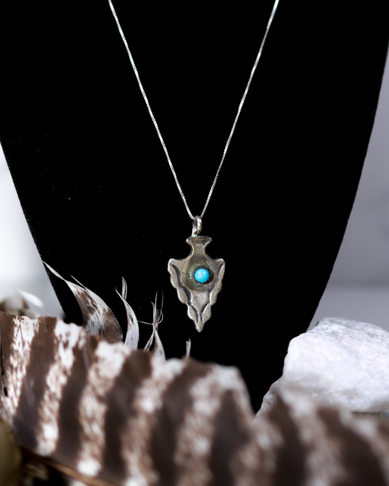 Turquoise Pendant - Smokin' Blues Turquoise