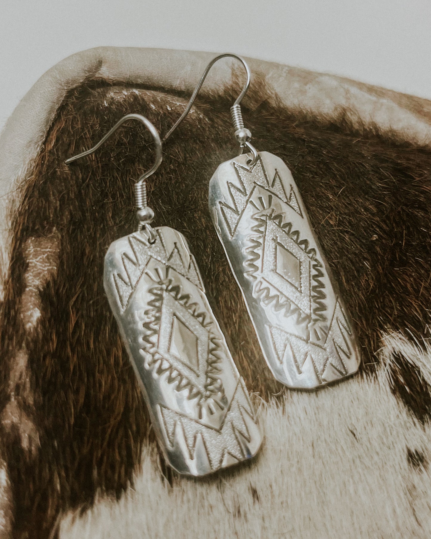 Sterling Silver Earrings - Smokin' Blues Turquoise
