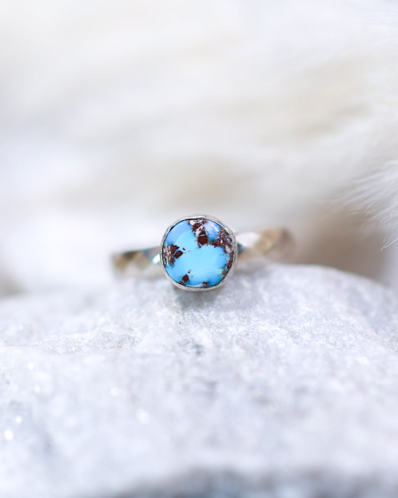 Turquoise Ring | Size 8 - Smokin' Blues Turquoise