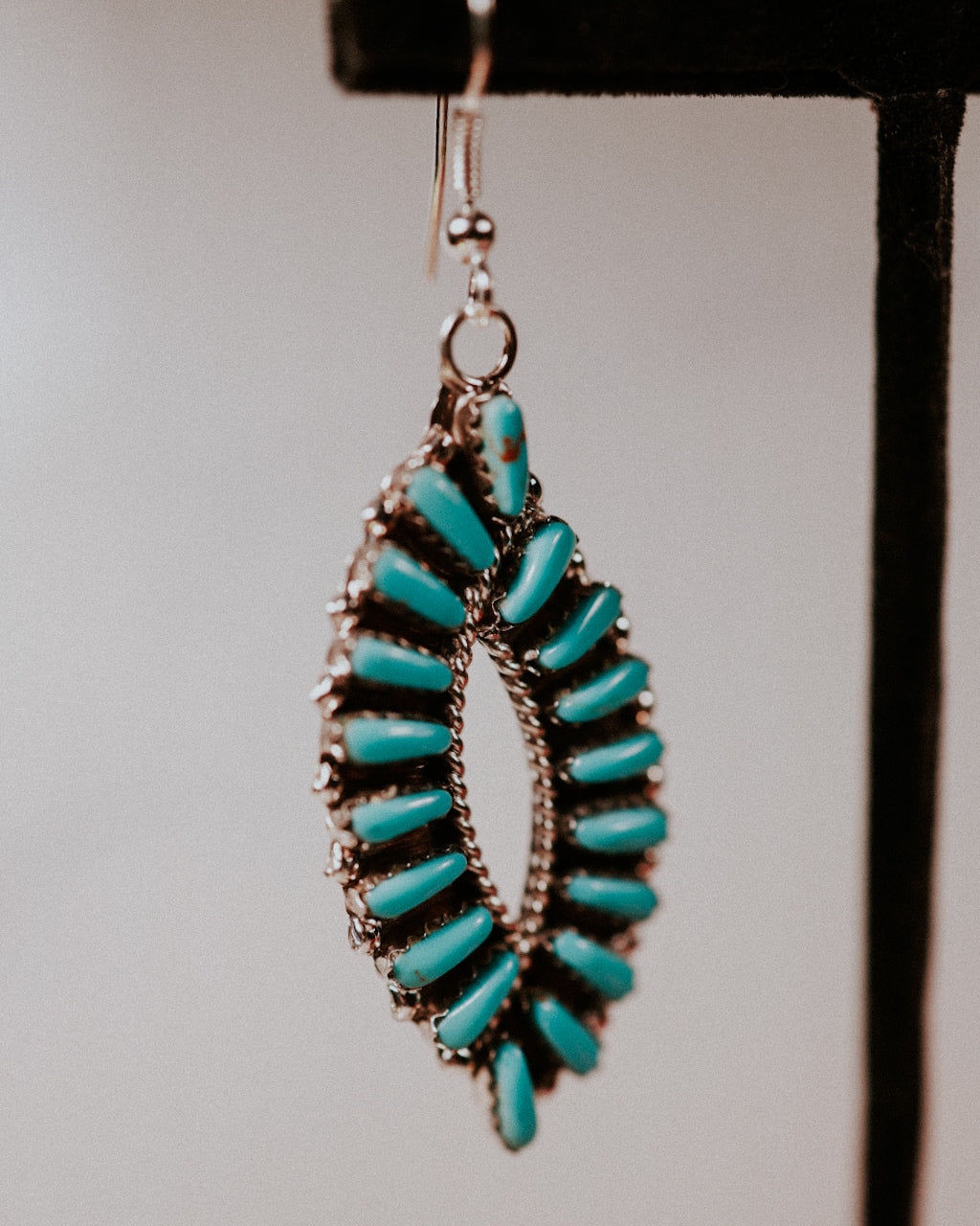 Turquoise Earrings - Smokin' Blues Turquoise