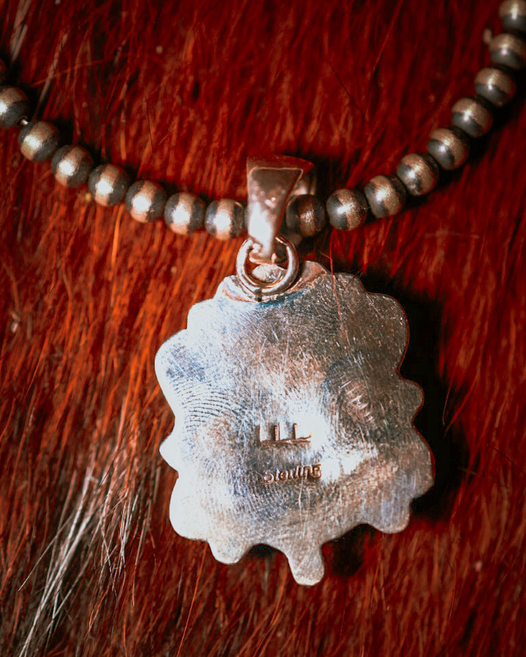 Turquoise Pendant - Smokin' Blues Turquoise
