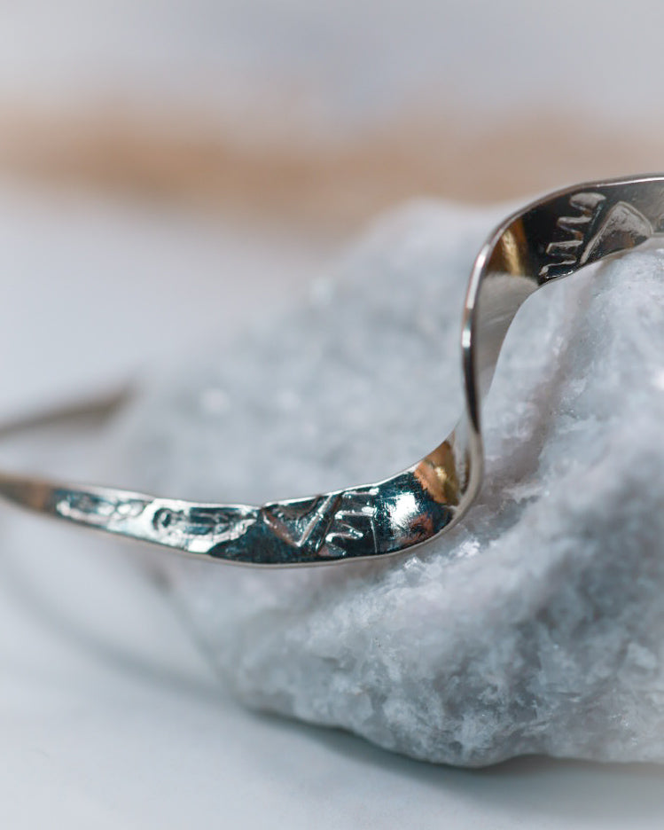 Sterling Silver Cuff - Smokin' Blues Turquoise