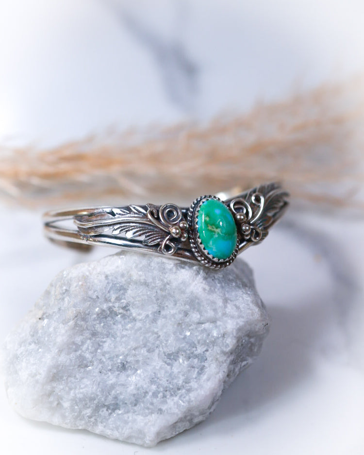 Turquoise Cuff - Smokin' Blues Turquoise