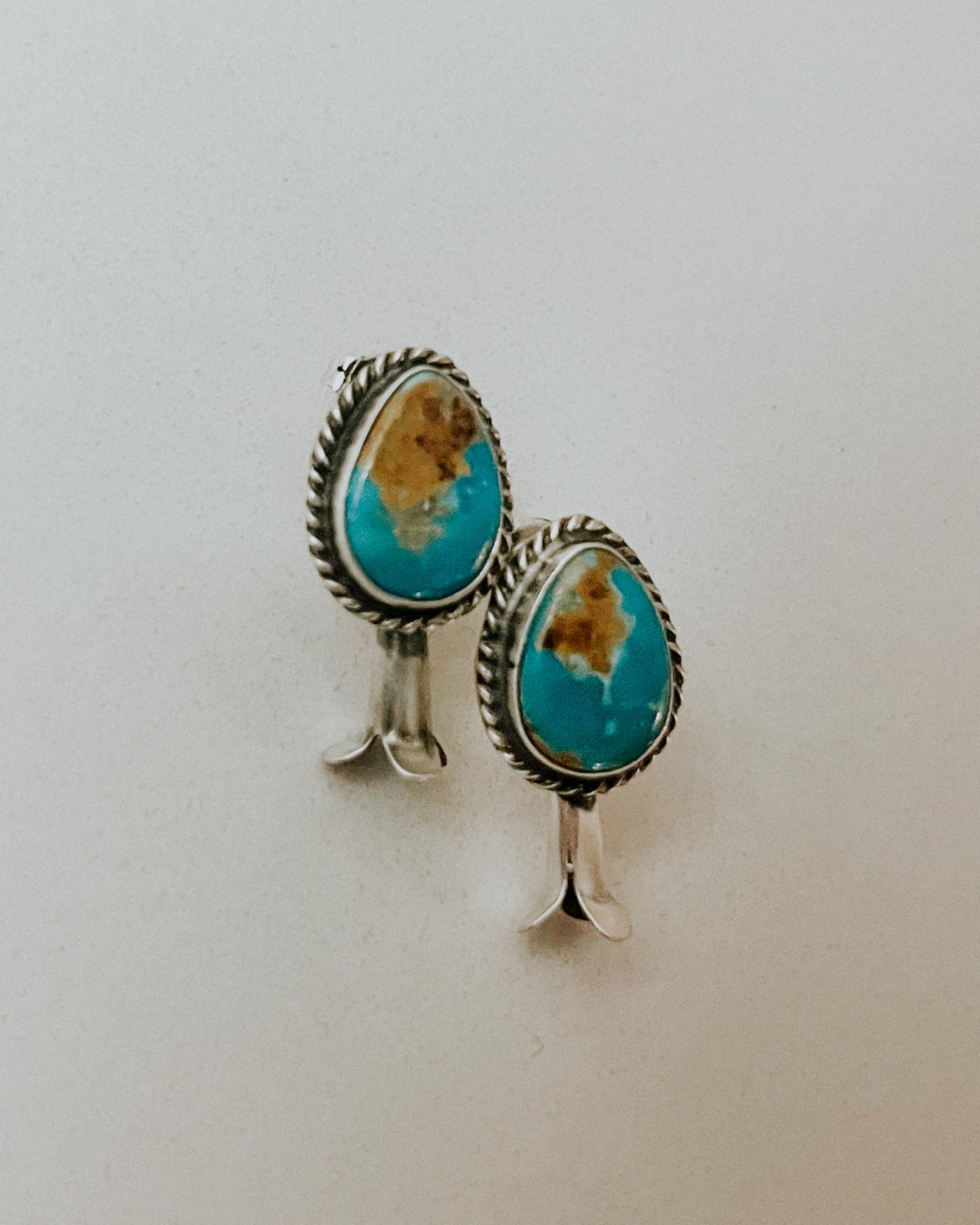Turquoise Earrings - Smokin' Blues Turquoise