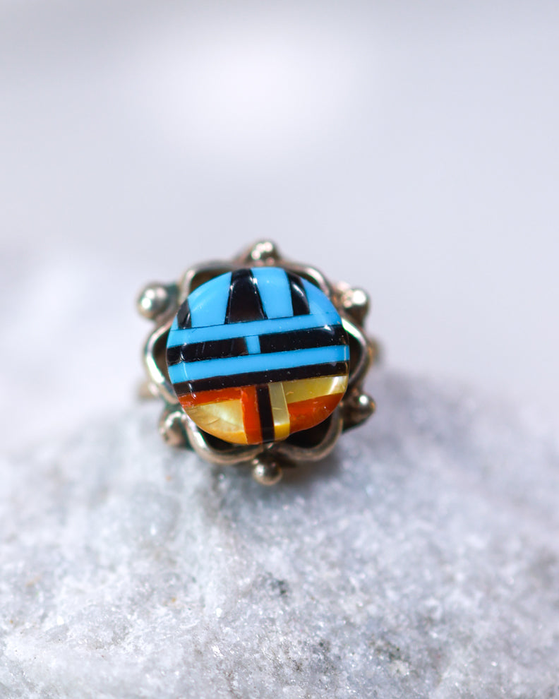 Turquoise Ring | Size 7 - Smokin' Blues Turquoise