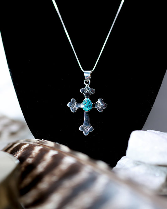 Turquoise Cross Pendant
