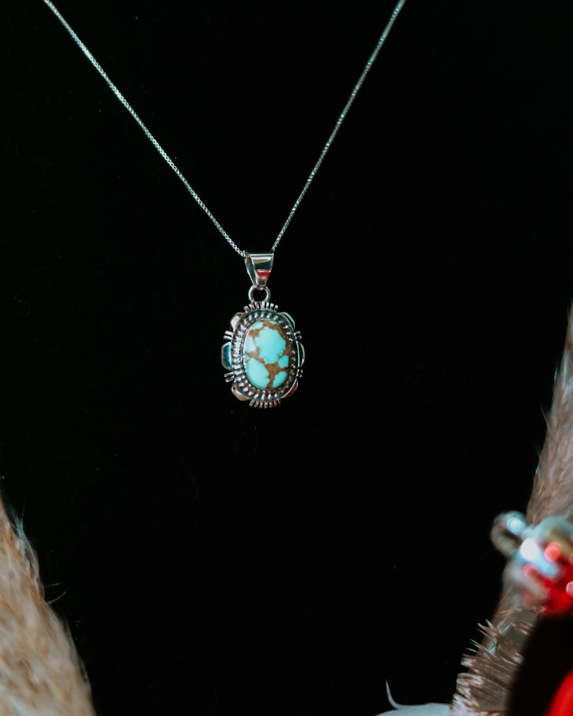 Turquoise Necklace - Smokin' Blues Turquoise