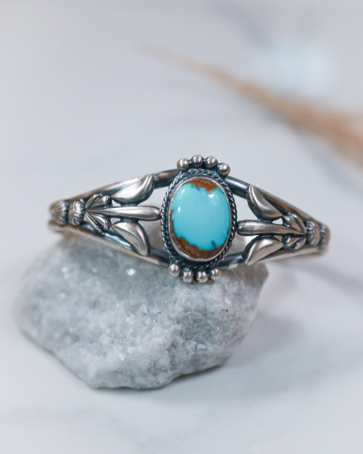 Turquoise Cuff - Smokin' Blues Turquoise