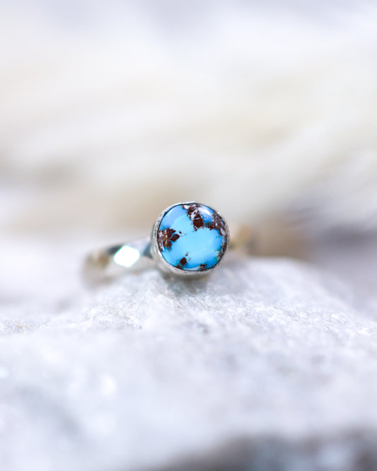 Turquoise Ring | Size 8 - Smokin' Blues Turquoise