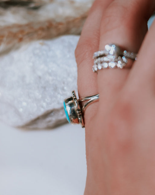Turquoise Ring | Size 6.5 - Smokin' Blues Turquoise