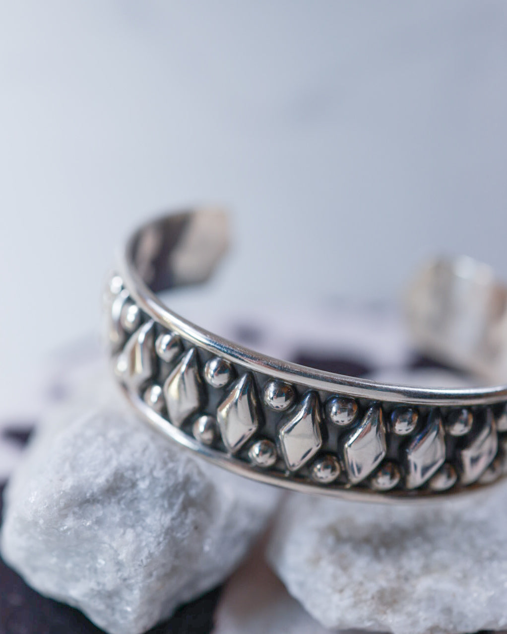 Sterling Silver Cuff - Smokin' Blues Turquoise