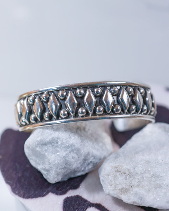 Sterling Silver Cuff - Smokin' Blues Turquoise