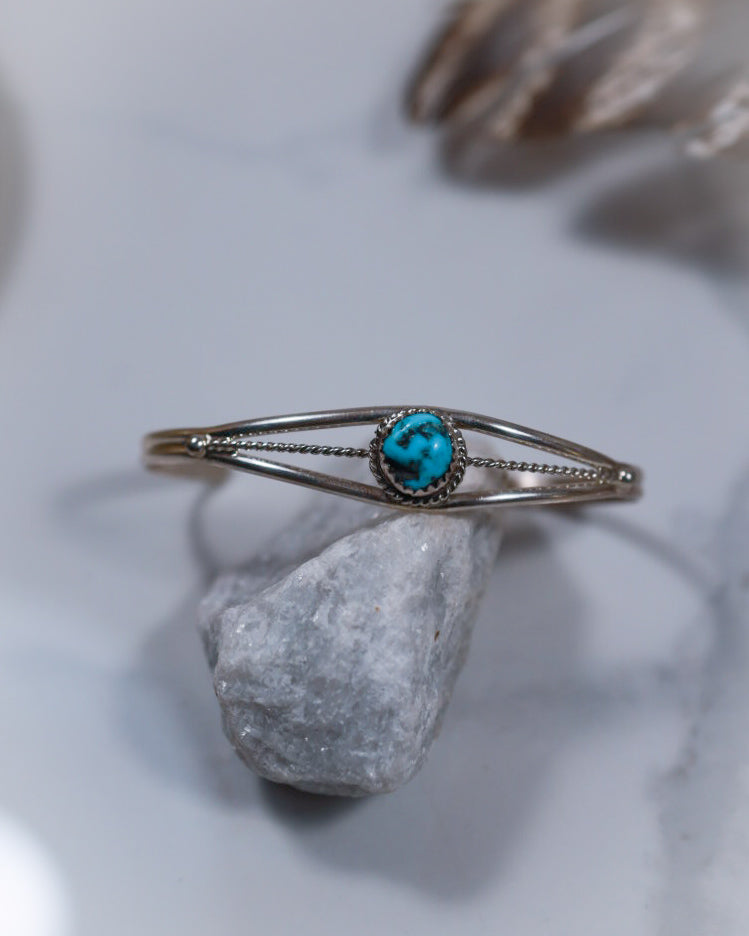 Turquoise Cuff - Smokin' Blues Turquoise