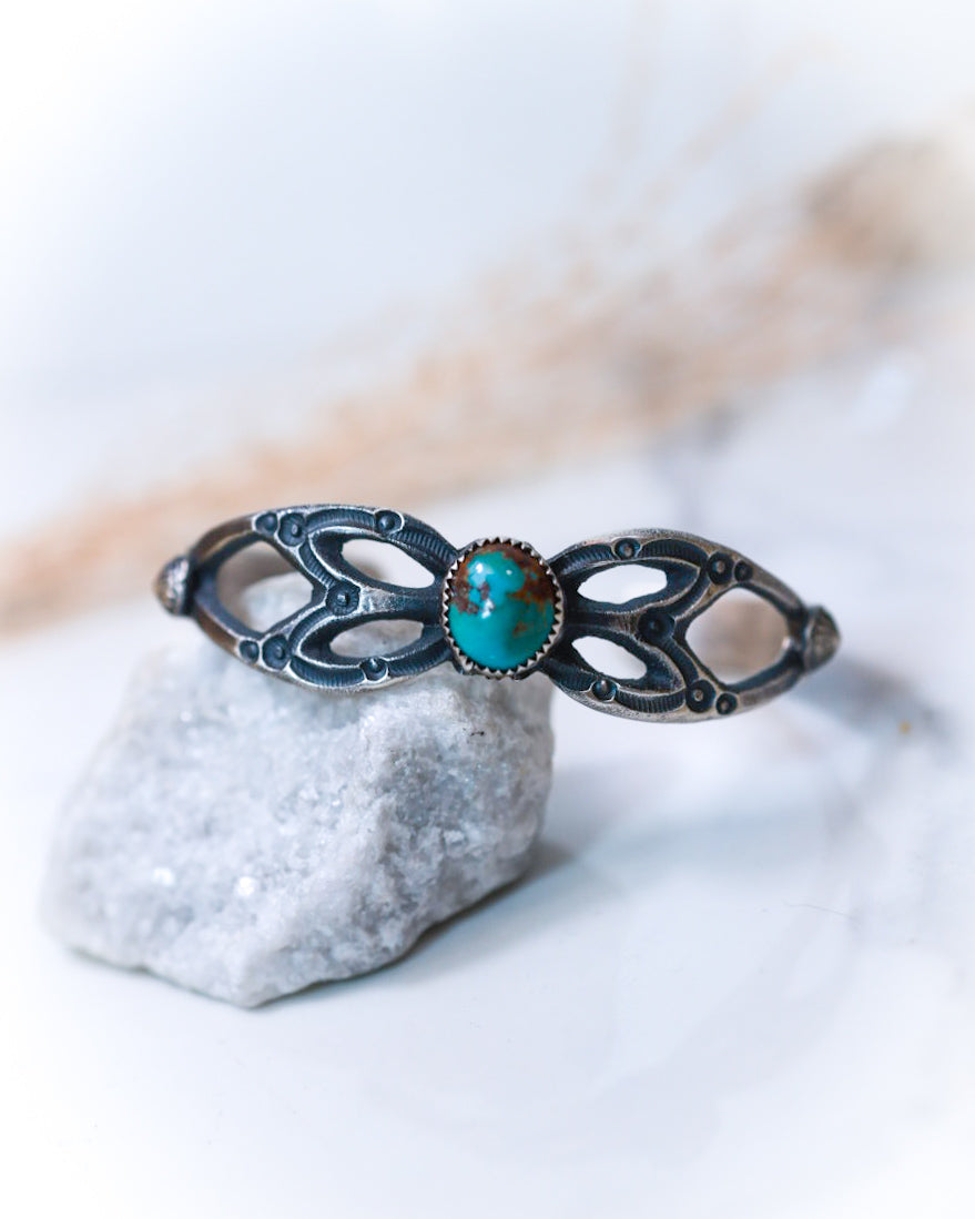 Turquoise Cuff - Smokin' Blues Turquoise