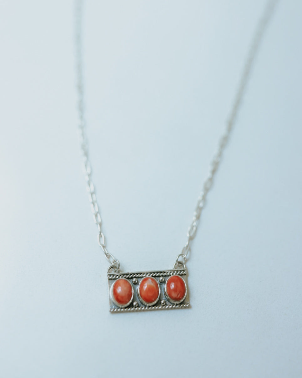 Spiney Oyster Bar Necklace - Smokin' Blues Turquoise