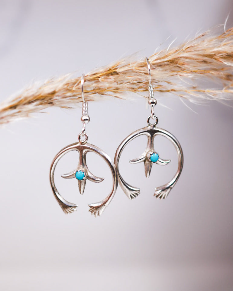 Sterling Silver Earrings - Smokin' Blues Turquoise