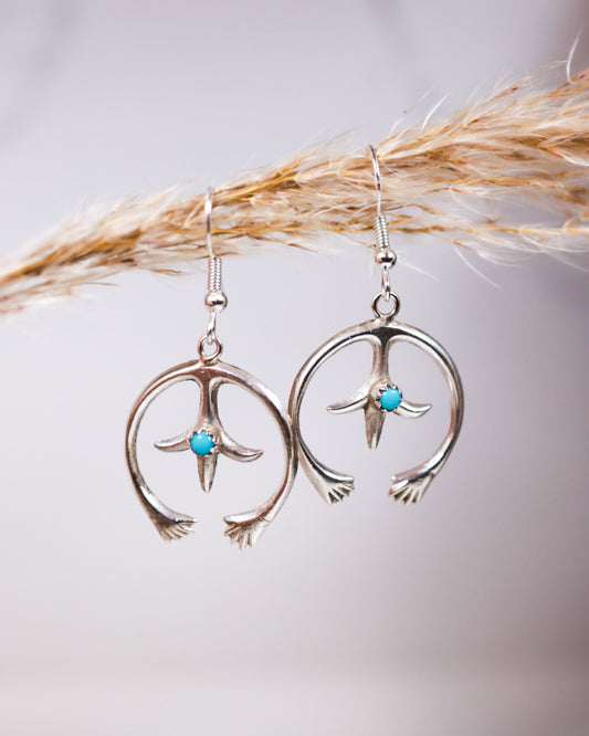 Sterling Silver Earrings - Smokin' Blues Turquoise