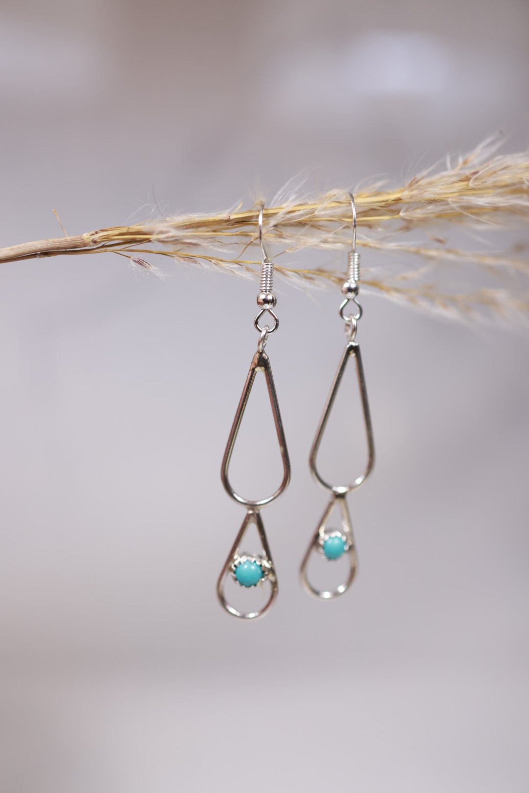 Turquoise Earrings - Smokin' Blues Turquoise