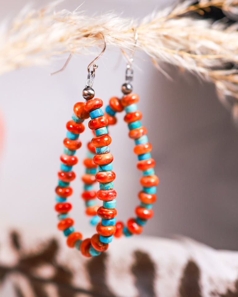 Turquoise Earrings - Smokin' Blues Turquoise
