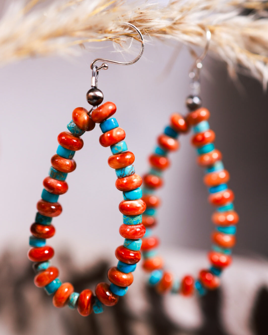 Turquoise Earrings - Smokin' Blues Turquoise