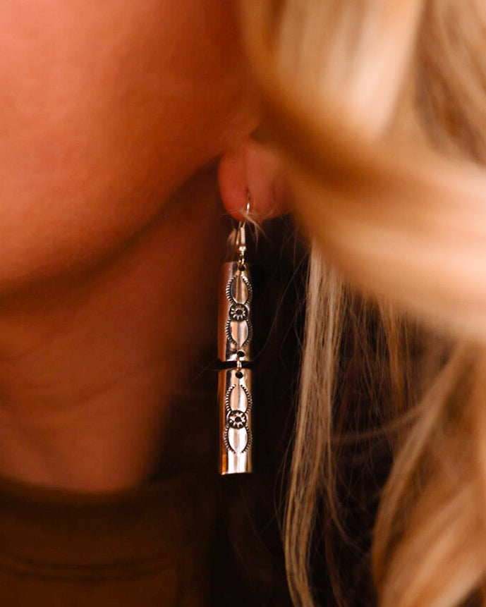 Sterling Silver Earrings - Smokin' Blues Turquoise