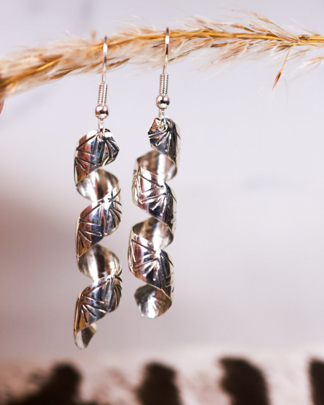 Sterling Silver Earrings - Smokin' Blues Turquoise