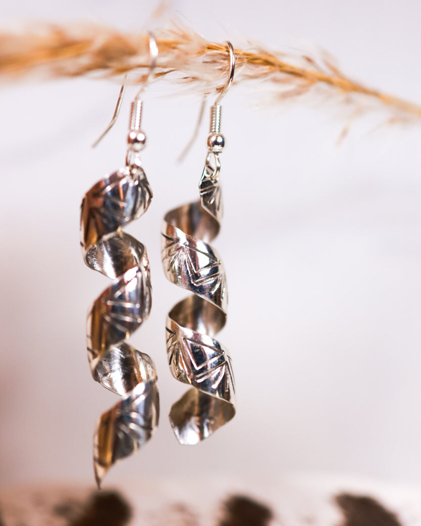 Sterling Silver Earrings - Smokin' Blues Turquoise