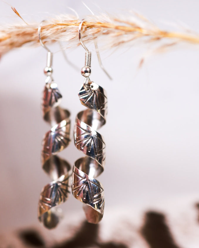 Sterling Silver Earrings - Smokin' Blues Turquoise
