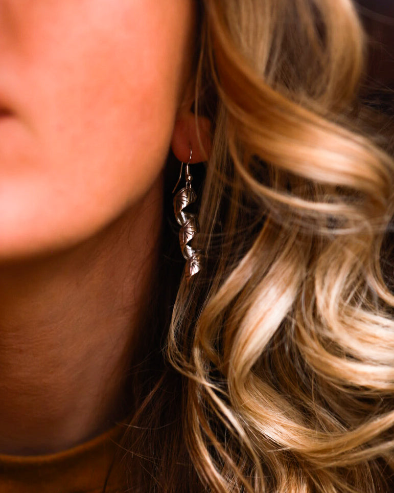 Sterling Silver Earrings - Smokin' Blues Turquoise