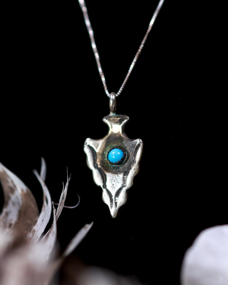 Turquoise Pendant - Smokin' Blues Turquoise