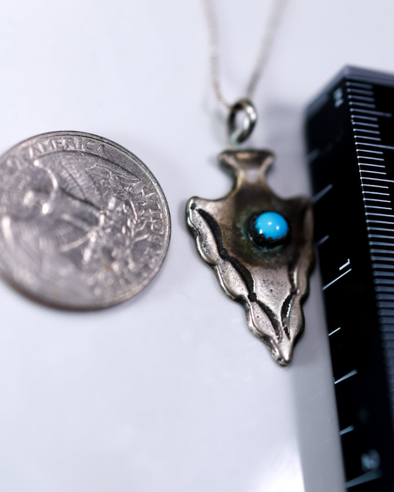 Turquoise Pendant - Smokin' Blues Turquoise