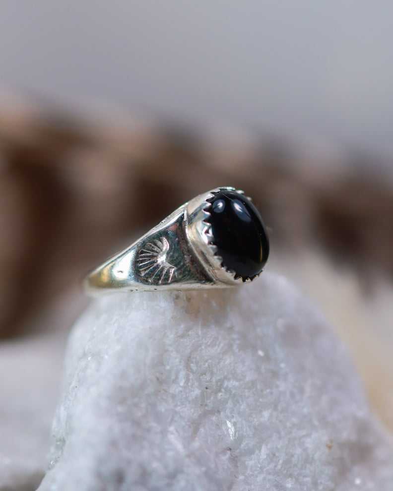 Black Onyx Ring | Size 7 - Turquoise Town
