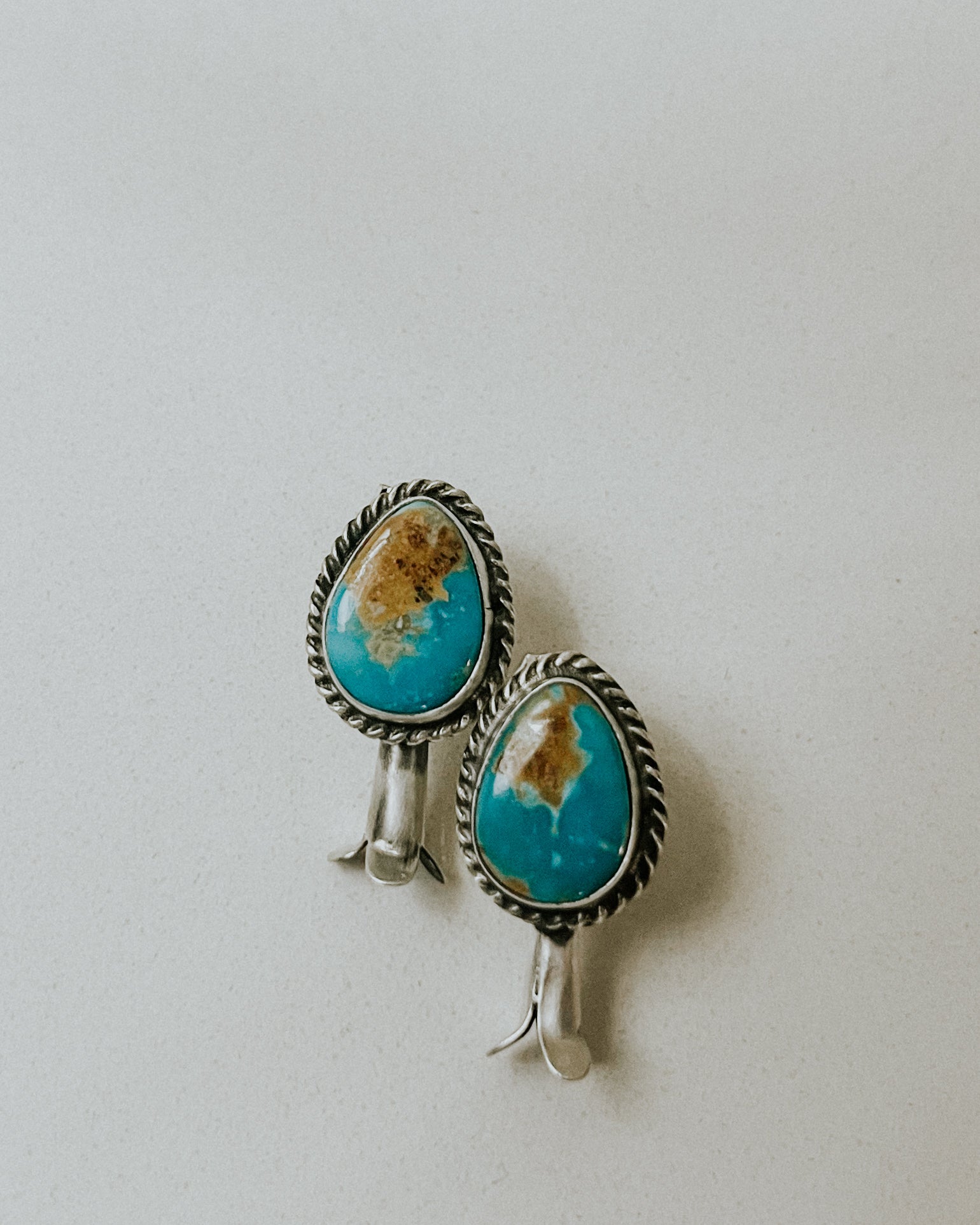 Turquoise Earrings - Smokin' Blues Turquoise