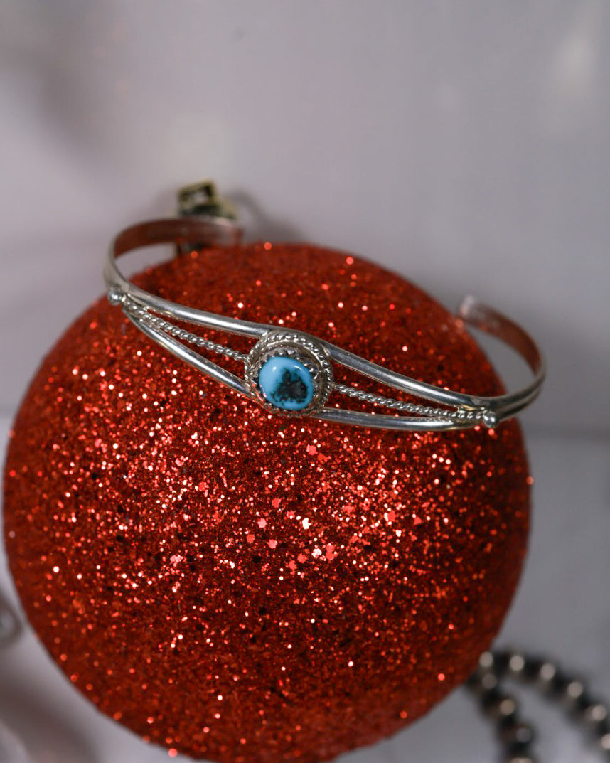 Turquoise Cuff - Smokin' Blues Turquoise