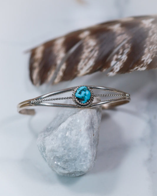 Turquoise Cuff - Smokin' Blues Turquoise