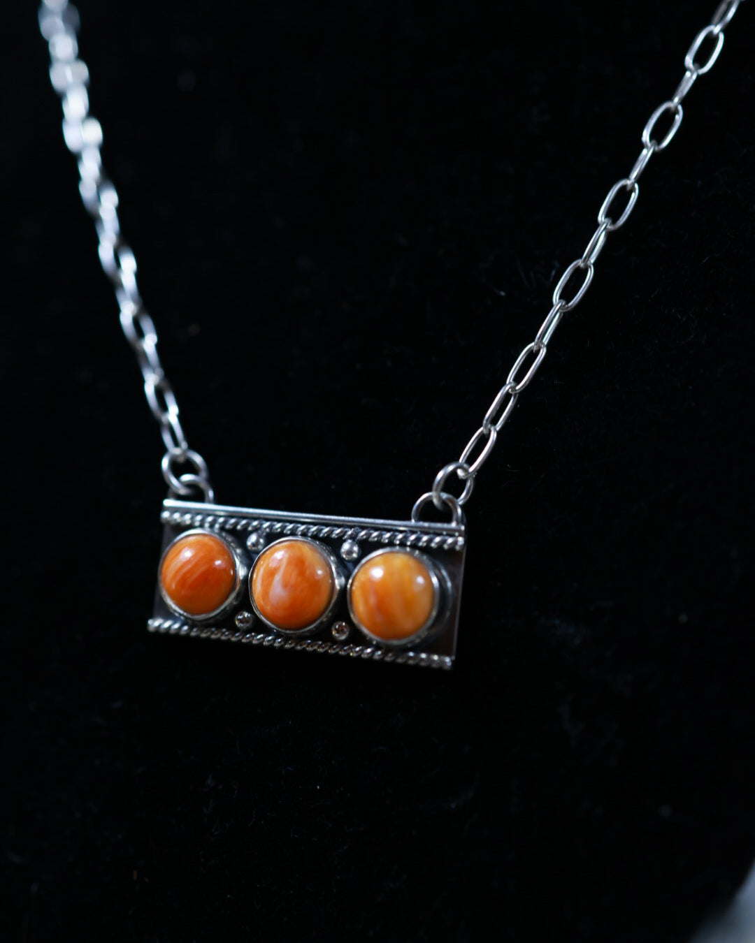 Spiny Oyster Bar Necklace - Smokin' Blues Turquoise