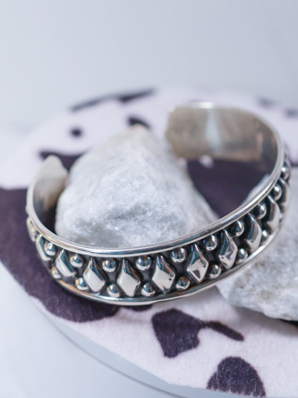 Sterling Silver Cuff - Smokin' Blues Turquoise
