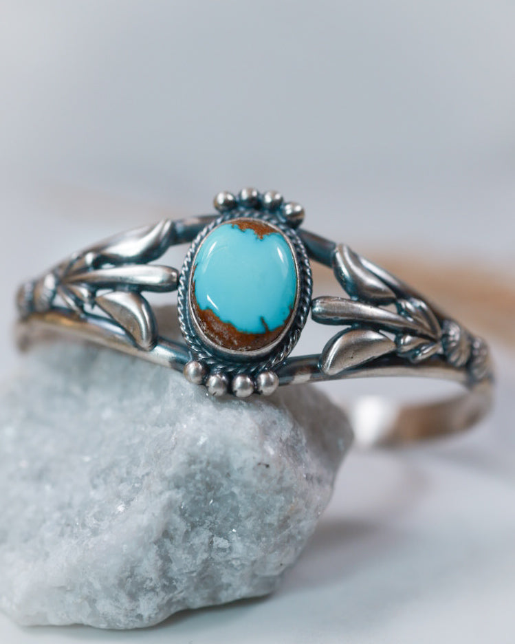 Turquoise Cuff - Smokin' Blues Turquoise