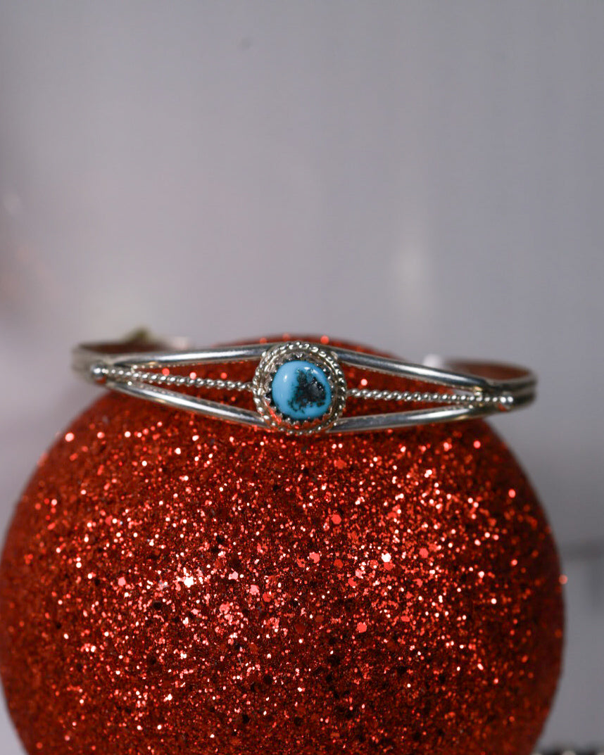 Turquoise Cuff - Smokin' Blues Turquoise
