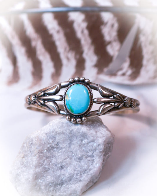 Turquoise Cuff - Smokin' Blues Turquoise
