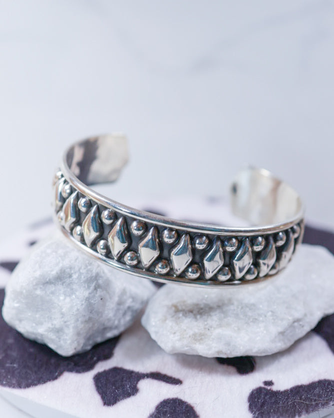Sterling Silver Cuff - Smokin' Blues Turquoise