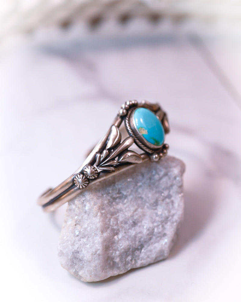 Turquoise Cuff - Smokin' Blues Turquoise