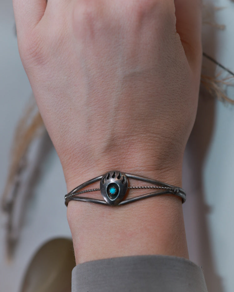 Turquoise Cuff - Smokin' Blues Turquoise
