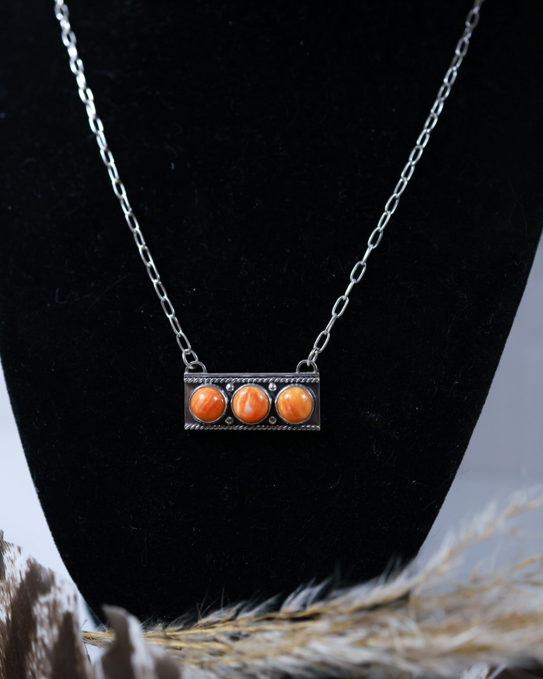 Spiny Oyster Bar Necklace - Smokin' Blues Turquoise