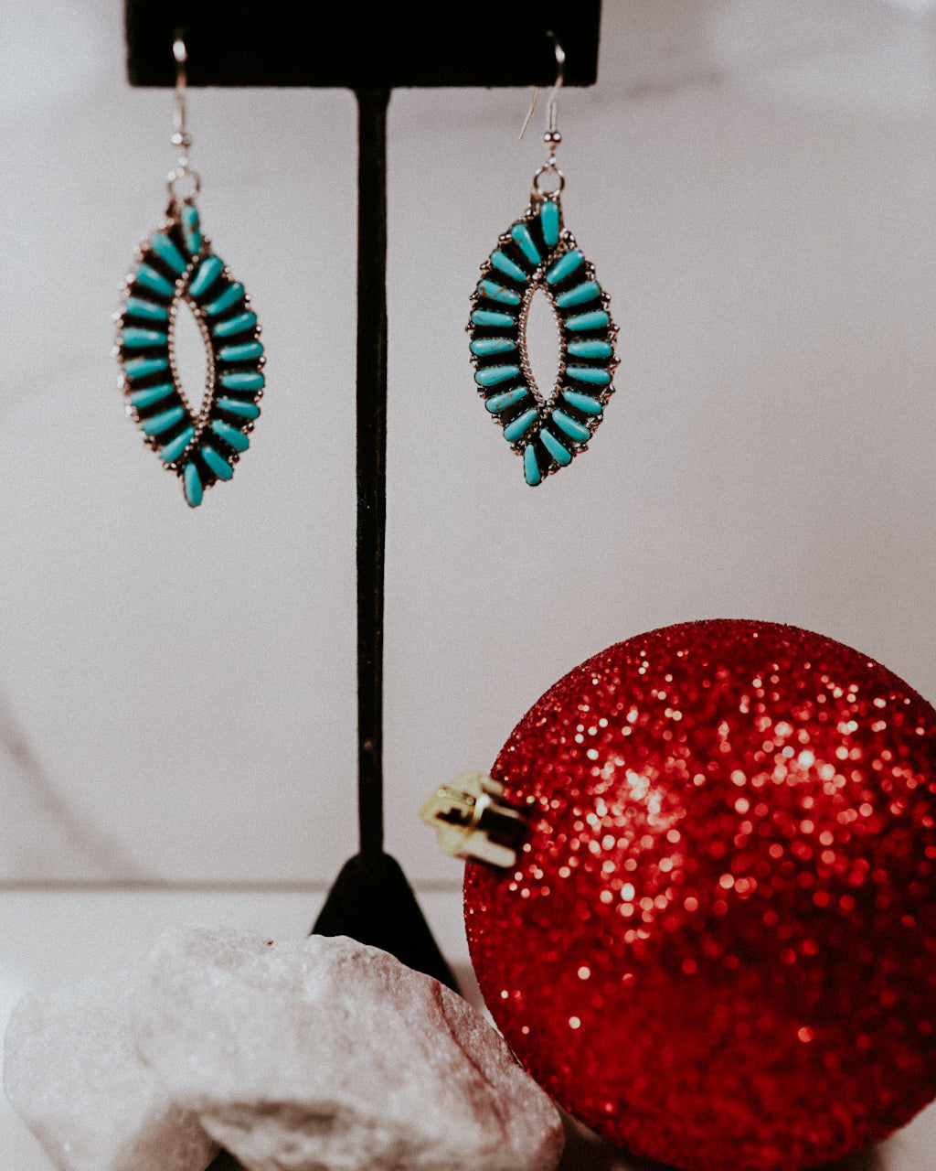 Turquoise Earrings - Smokin' Blues Turquoise