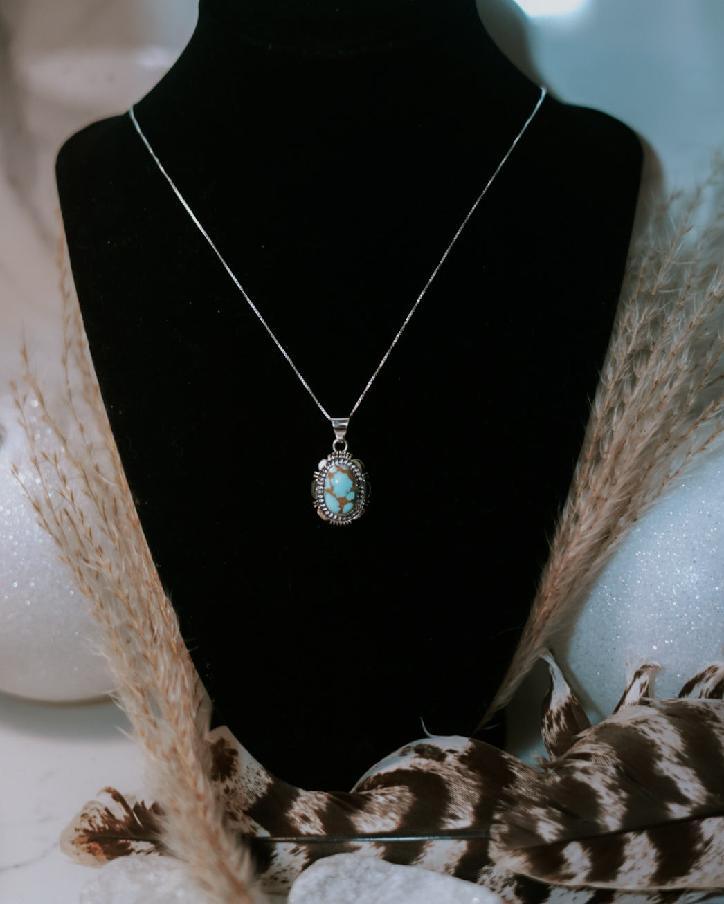 Turquoise Necklace - Smokin' Blues Turquoise